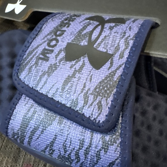 Under Armour Ignite Pro 8 Freedom Slides for Men - Midnight Navy - 12 - Picture 4 of 6